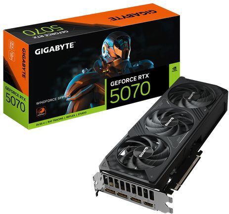 Gigabyte - GeForce RTX 5070 Windforce SFF - Videokaart - 12 GB - PCI Express 5.0