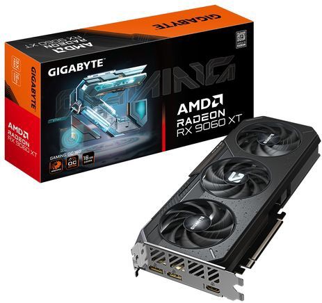 GIGABYTE Radeon RX 9060 XT GAMING OC - Grafische Kaart - 16GB GDDR6 - PCI-Express 5.0