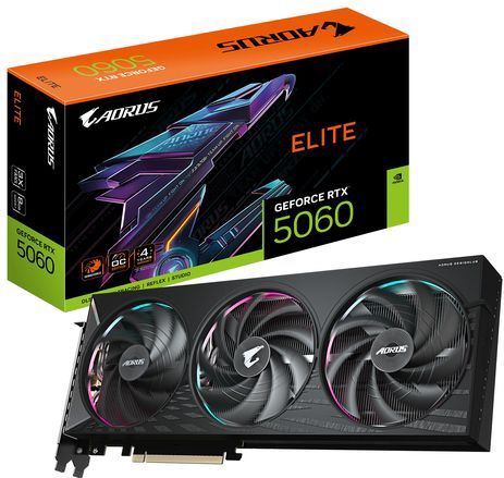 Gigabyte - Aorus Geforce RTX 5060 Elite - Grafische Kaart - Zwart - GDDR7 - 8GB