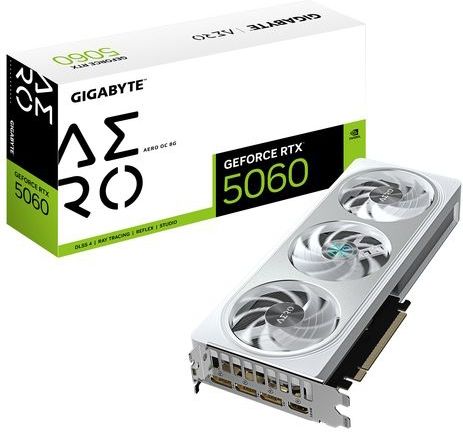 Gigabyte - GeForce RTX 5060 AERO OC - Grafische Kaart - 8GB GDDR7 - PCI-E 5.0