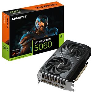 GIGABYTE GeForce RTX 5060 WindForce 2 MAX OC - 8GB GDDR7 RAM - Grafische Kaarten
