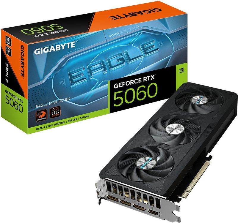 Gigabyte - GeForce RTX 5060 - Videokaart - 8GB - Eagle Max OC