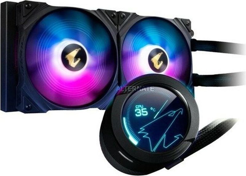 GIGABYTE AORUS WATERFORCE X 280 Processor Alles-in-één vloeistofkoeler Zwart 1 stuk(s)