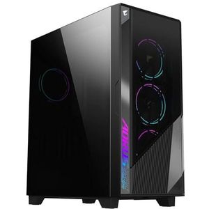 Gigabyte - GB-AC500G ST - PC Behuizing - Zwart - Midi Tower - Geschikt voor E-ATX, ATX, mATX, Mini-ITX