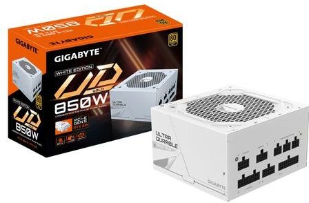 Gigabyte - 850W - 80 Plus Gold - Modulaire Voeding - Zwart - EU-stekker