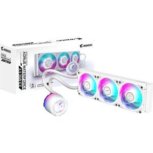 Gigabyte - Aorus Waterforce X II 360 - Vloeibare CPU Koeler - Wit - 3x120mm ARGB Ventilatoren