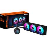 GIGABYTE AORUS WATERFORCE II 360 AIO Flüssigkeits-CPU-Kühler - 3x120mm ARGB-Lüfter, Schiebe-in-Verriegelungsmechanismus, DAISY-CHAIN, kompatibel mit Intel LGA 1851 und AMD AM5