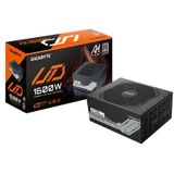 Gigabyte UD1600PM PG5 - Voeding - Zwart - 1600 W - 20+4 pin ATX - 80 PLUS Platinum