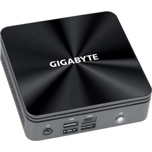 Gigabyte BRIX GB-BRi3-10110 (rev. 1.0) - Barebone Ultra Compact PC Kit - 1 x Core i3 10110U 4.1 GHz - RAM 0 GB - UHD Graphics - Gigabit Ethernet - zwart