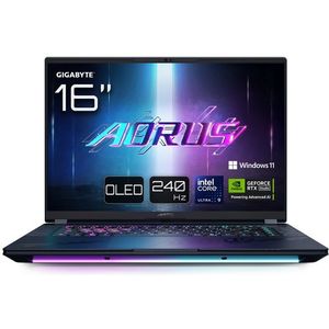 Gigabyte - Aorus Master 16 - Notebook - Zwart - Intel Core Ultra 9 275HX - 32 GB RAM - 2000 GB SSD