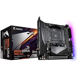 Gigabyte B550I AORUS PRO AX, ATX, AM4, AMD Ryzen, 2x DDR4 DIMM, 5000 MHz, M.2, USB3.1, WiFi/ GBLAN