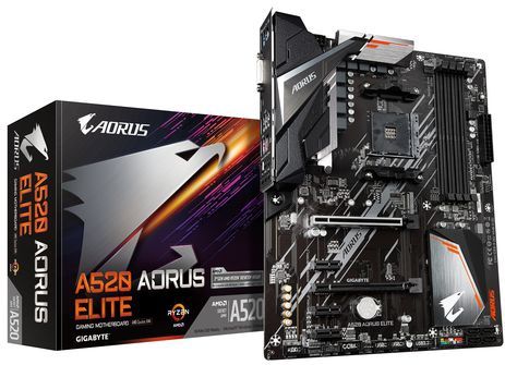 Gigabyte A520 AORUS ELITE moederbord AMD A520 Socket AM4 ATX