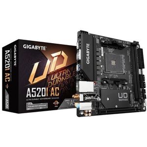 GIGABYTE A520I AC moederbord AMD A520 Socket AM4 mini ITX