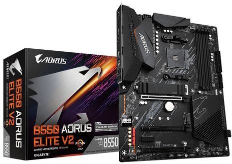 GIGABYTE B550 AORUS ELITE V2 moederbord AMD B550 Socket AM4 ATX