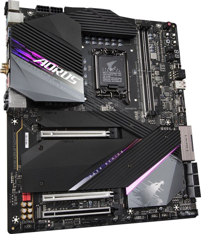 Gigabyte - Z690 AORUS TACHYON - Moederbord - DDR5 - 15+1+2 Fasen Direct VRM-ontwerp
