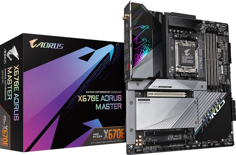 Gigabyte X670E AORUS MASTER (rev. 1.0) - Moederbord - E-ATX - Socket AM5 - AMD X670 - DDR5