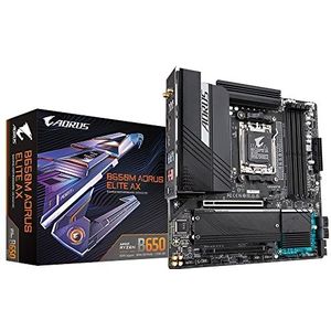 Gigabyte B650M AORUS ELITE AX moederbord AMD B650 Socket AM5 micro ATX