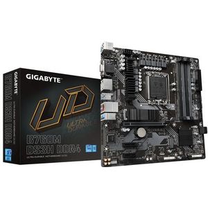 Gigabyte - B760M DS3H Moederbord - Zwart - DDR4