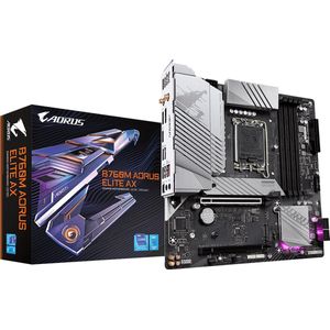 GIGABYTE B760M AORUS ELITE AX moederbord Intel B760 Express LGA 1700 micro ATX