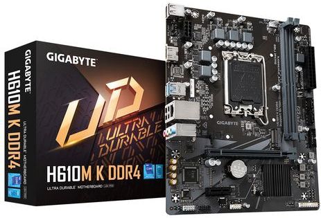 Gigabyte - H610M K - Moederbord - Zwart - DDR4