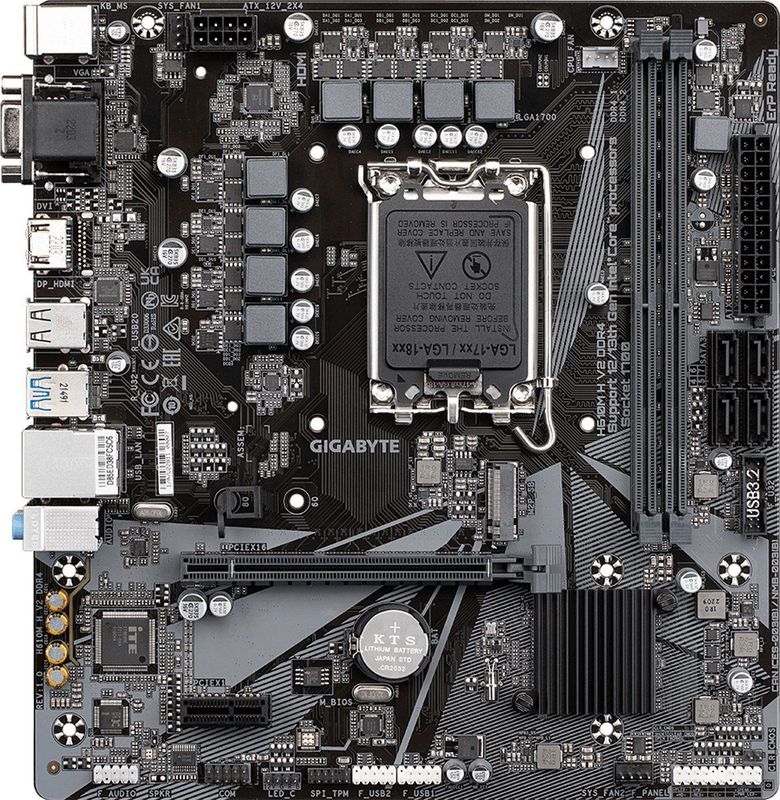 Motherboard Gigabyte H610M H V2 DDR4 (rev. 1.0) LGA 1700 Intel