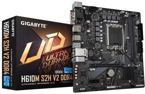 GIGABYTE H610M S2H V2 DDR4 moederbord Intel H610 Express LGA 1700 micro ATX