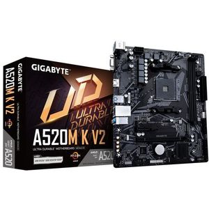 GIGABYTE A520M K V2 moederbord AMD A520 Socket AM4 micro ATX