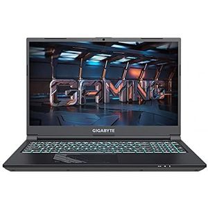 Gigabyte G series G5 KF-5 Intel® Core™ i5 i5-12500H Laptop 39,6 cm (15.6") Full HD 16 GB DDR4-SDRAM 512 GB SSD NVIDIA GeForce RTX 4060 Wi-Fi 6E (802.11ax) Zwart