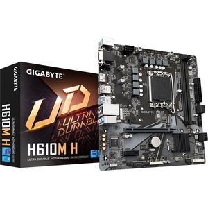 Gigabyte H610M H Moederbord Socket Intel 1700 Vormfactor Micro-ATX Moederbord chipset Intel® H610 Express