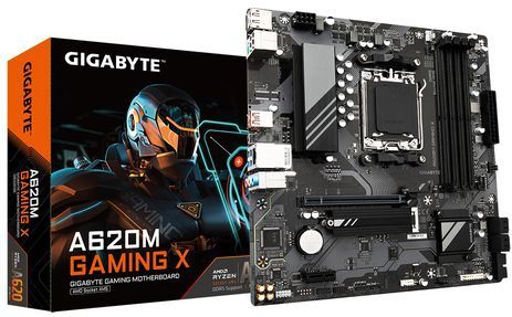 GIGABYTE A620M GAMING X moederbord AMD A620 Socket AM5 micro ATX