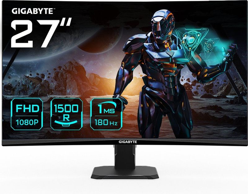 Gigabyte - GS27FC - 27 Inch FHD IPS LED Gaming-monitor - Zwart