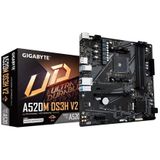 Gigabyte A520m Ds3h V2 Moederbord Zwart