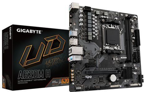 GIGABYTE A620M H moederbord AMD A620 Socket AM5 micro ATX