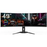 GIGABYTE AORUS CO49DQ computer monitor 124,5 cm (49") 5120 x 1440 Pixels DQHD OLED Zwart