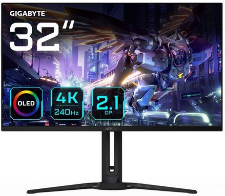 Gigabyte - FO32U2P - 31´´ Gaming-monitor - 4K OLED - 240Hz - Gebogen