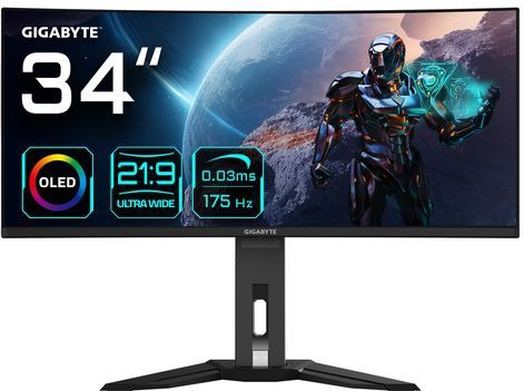 Gigabyte - Mo34wqc - 34´´ WQHD OLED Monitor - Gebogen - 175Hz