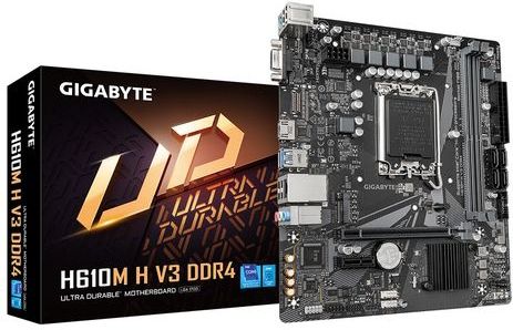 GIGABYTE H610M H V3 DDR4 moederbord Intel H610 Express LGA 1700 micro ATX