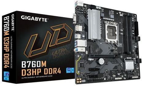 Gigabyte - B760M D3HP - Moederbord - Bruin - DDR4 - LGA 1700