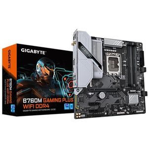 GIGABYTE - B760M Gaming Plus WiFi - Moederbord - Zwart - DDR4