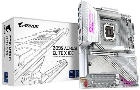 GIGABYTE - Z890 AORUS ELITE X ICE Moederbord - ATX - LGA 1851 - 256 GB DDR5-SDRAM
