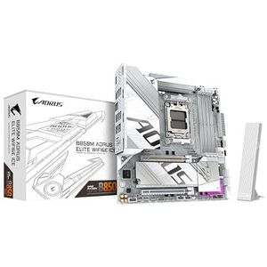 GIGABYTE B850M AORUS ELITE WIFI6E ICE Moederbord - AMD B850 - AMD AM5 socket - DDR5 RAM - Micro-ATX