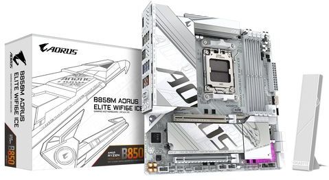 GIGABYTE - B850M AORUS ELITE WIFI6E - Moederbord - Micro ATX - Socket AM5 - DDR5