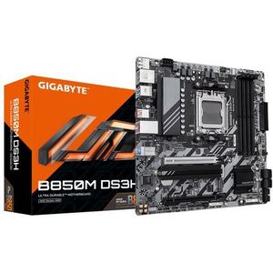 GIGABYTE - B850M DS3H Moederbord - AMD B850 - Micro ATX - 4 Geheugenslots