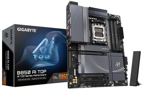 GIGABYTE - B850 AI TOP Moederbord - AMD B850 - Socket AM5 - ATX