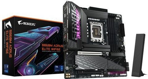 Gigabyte - B860M A ELITE WIFI6E - Moederbord - Micro-ATX - Socket LGA 1851 - Intel B860 - DDR5 - Realtek ALC897 - Wi-Fi 6E - Realtek 2.5G LAN