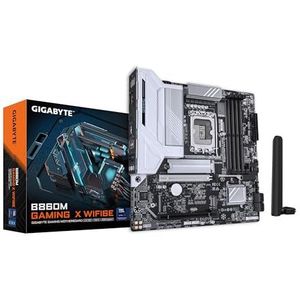 GIGABYTE B860M Gaming X WIFI6E moederbord - Intel Core Ultra Series processors, VRM 8+1+2+2 fasen, tot 6400 MHz DDR5, 1 PCIe 5.0 + 1 PCIe 4.0 M.2, 2.5GbE LAN, WiFi 6E, USB 4