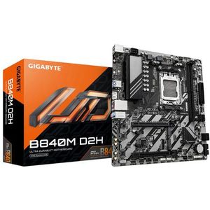 GIGABYTE - B840M D2H Moederbord - Zwart - AMD AM5-socket - Ondersteunt DDR5