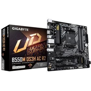 GIGABYTE B550M DS3H AC R2 moederbord AMD B550 Socket AM4 micro ATX