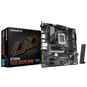 Gigabyte B760M DS3H WIFI6E GEN5 - Moederbord - Ondersteunt Intel Core 14e Gen CPU's - Tot 5600MHz DDR5