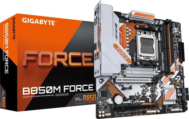 GIGABYTE B850M FORCE moederbord AMD B850 Socket AM5 micro ATX